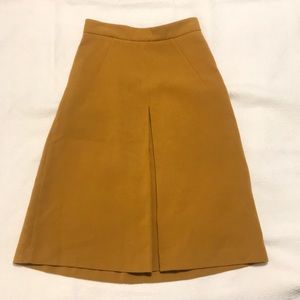 H&M High waisted mustard skirt